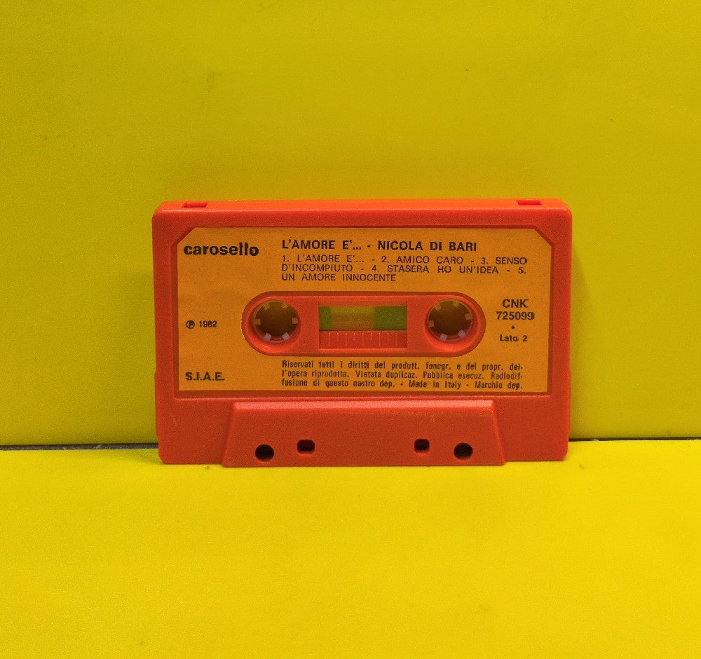 Nicola Di Bari - L'Amore E... - 1982 - CKN 725099 - Used - EX - Cassettes - Italy Import