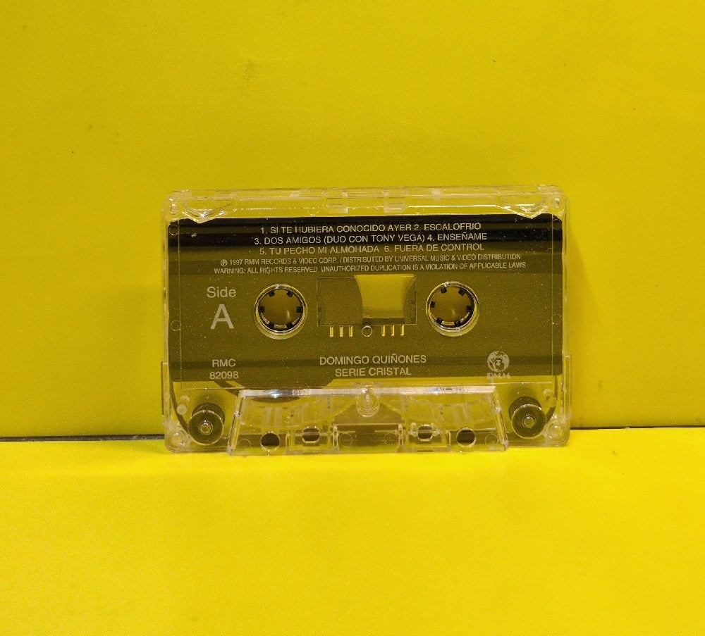 Domingo Quinones - Greatest Hits - Serie Cristal - 1997 - RMC 82098 - Used - EX - Cassettes