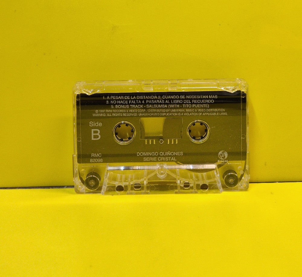Domingo Quinones - Greatest Hits - Serie Cristal - 1997 - RMC 82098 - Used - EX - Cassettes