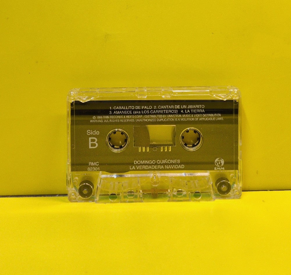 Domingo Quinones - La Verdadera Navidad - 1998 - RMC 82301 - Used - EX - Cassettes
