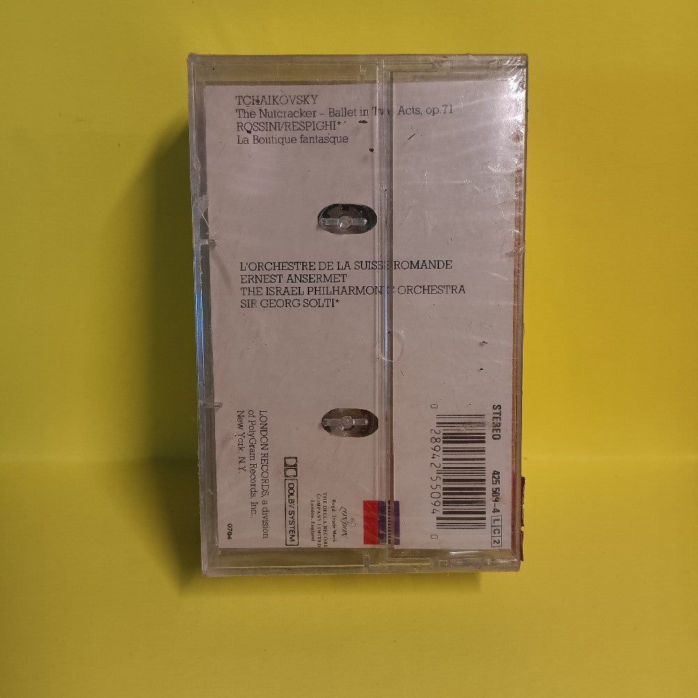 Rossini / Respighi / Ansermet / Solti - The Nutcracker • La Boutique Fantasque 2x Cassette - 1989 - 425 509-4 - New - Sealed - Cassettes