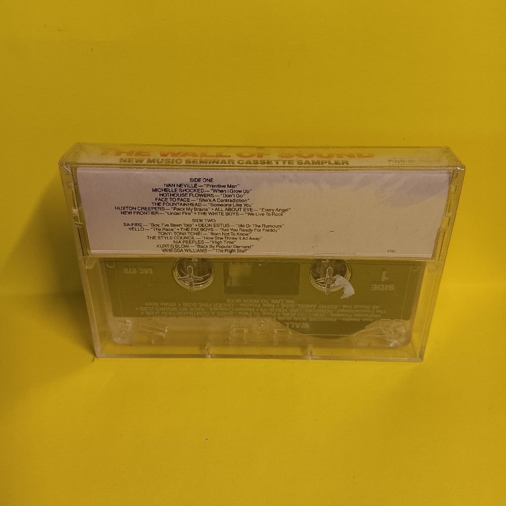Various  - The Wall Of Sound (New Music Seminar Sampler) PROMO - 1988 - SAC 079 - New - Sealed - Cassettes