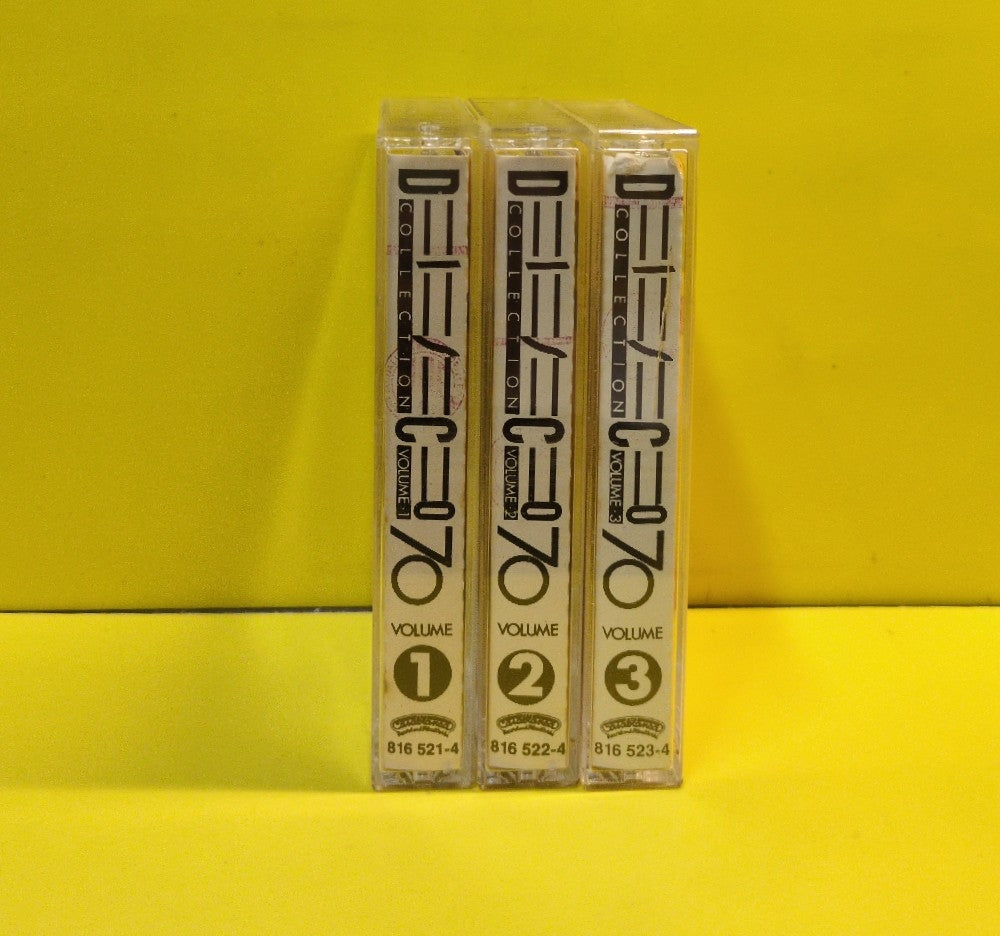 Claudio Cecchetto Presents Various - Disco 70 Collection - 1987 - 816 520-4 - Used - EX - Cassettes - 3xCassette Set - Italy Import - Clear Tape, Black Paper Labels