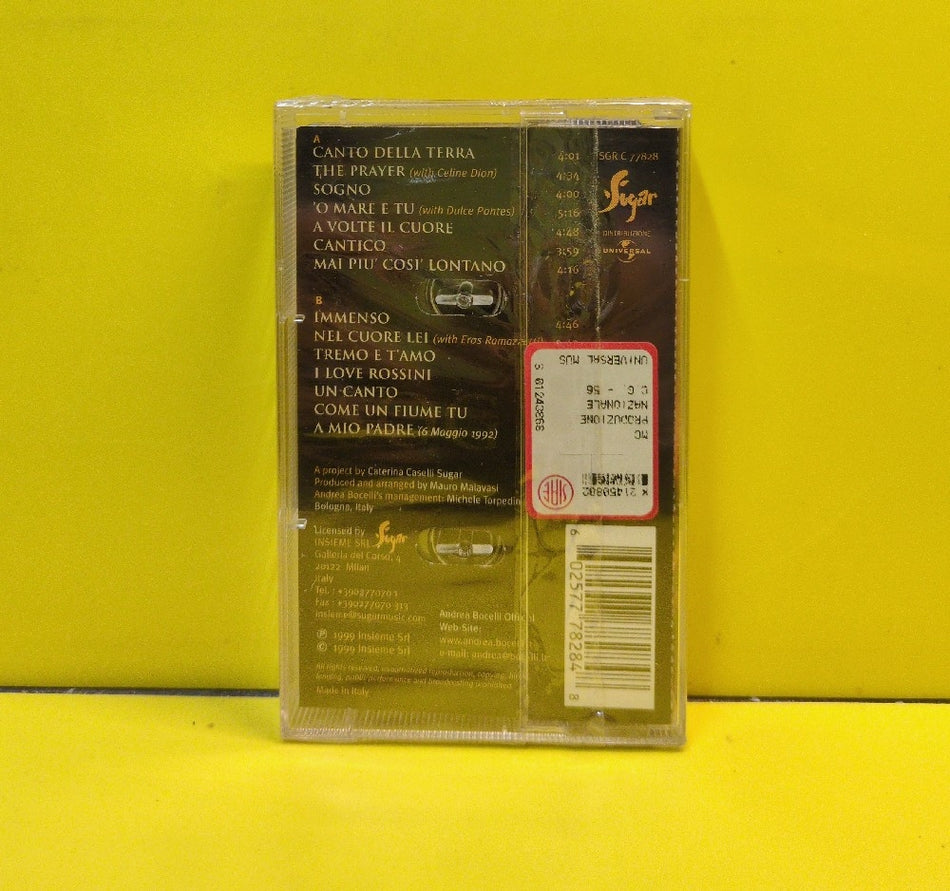 Andrea Bocelli - Sogno - 1999 - SGR C 77828 - New - Sealed - Cassettes - Italy Import