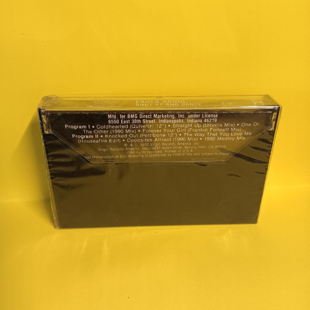 Paula Abdul - Shut Up And Dance (The Dance Mixes) CLUB - 1990 - 91362-4 / C180326 - New - Sealed - Cassettes