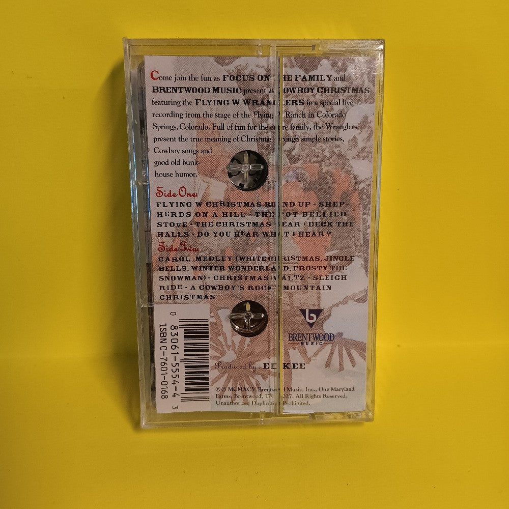 The Flying W Wranglers - A Cowboy Christmas - 1995 - C-5554N - New - Sealed - Cassettes