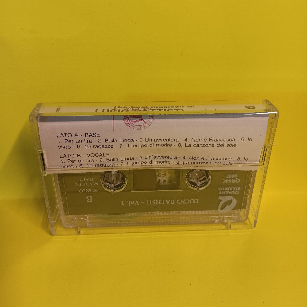 Gianni Salvatori - Le Basi Musicali Di Lucio Battisti Vol. 1 ITALY - QRMC0007 - Used - EX - Cassettes