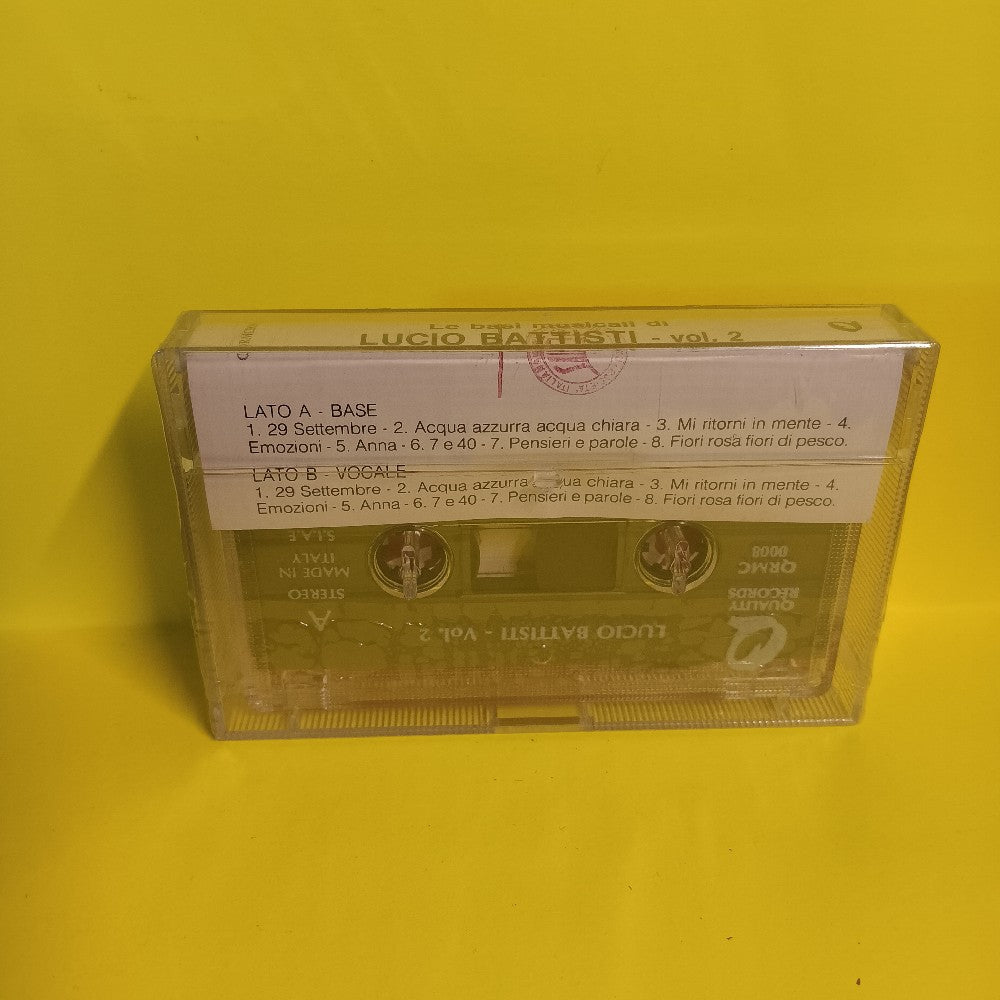 Gianni Salvatori - Le Basi Musicali Di Lucio Battisti Vol. 2 ITALY - QRMC0008 - New - Sealed - Cassettes