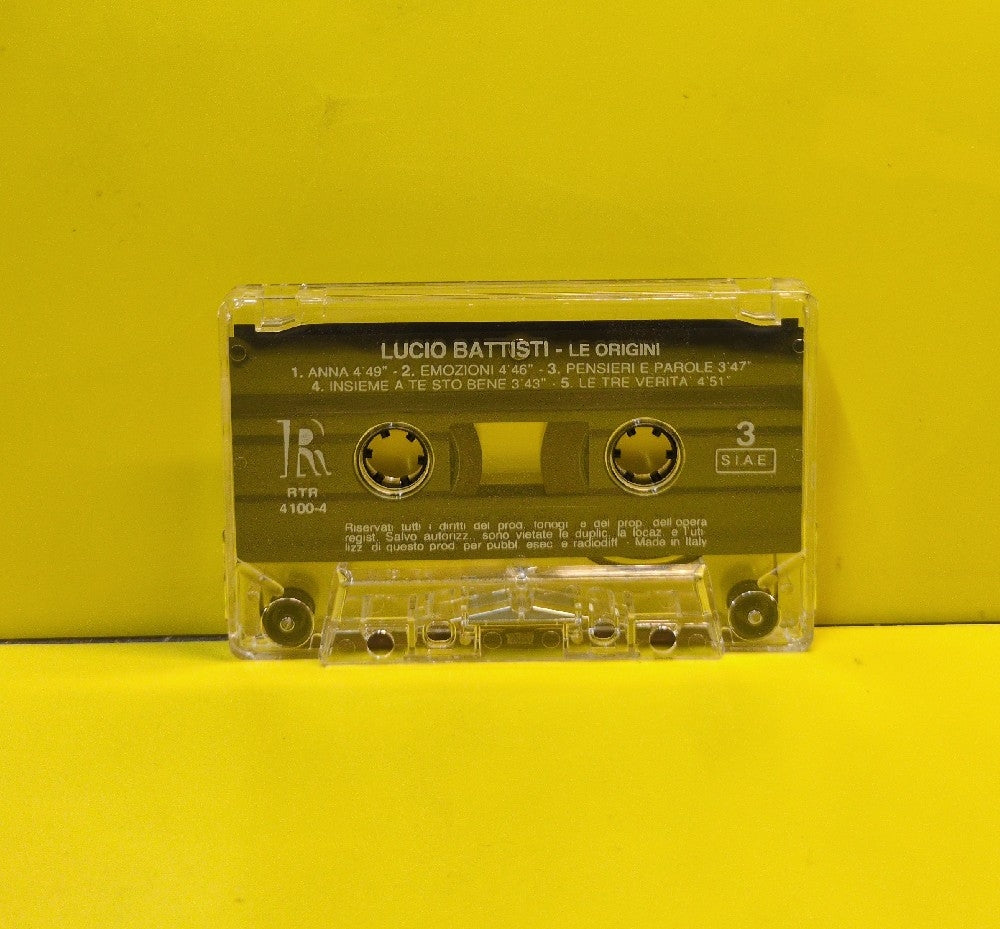 Lucio Battisti - Le Origini (Tape 2) - 1991 - RTR 4100-4 - Used - EX - Cassettes - Italy Import