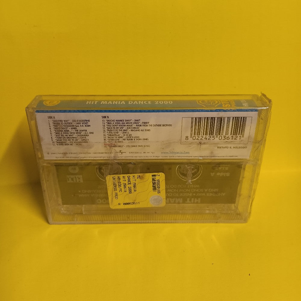 Various - Hit Mania Dance 2000 ITALY - 1999 - HM/036 MC - New - Sealed - Cassettes