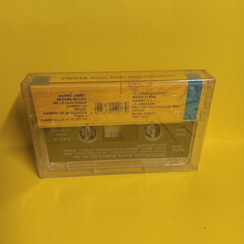 Various - Fiesta Mambo, Rumba, Samba Y Cha Cha Cha - RMK 2077 - New - Sealed - Cassettes