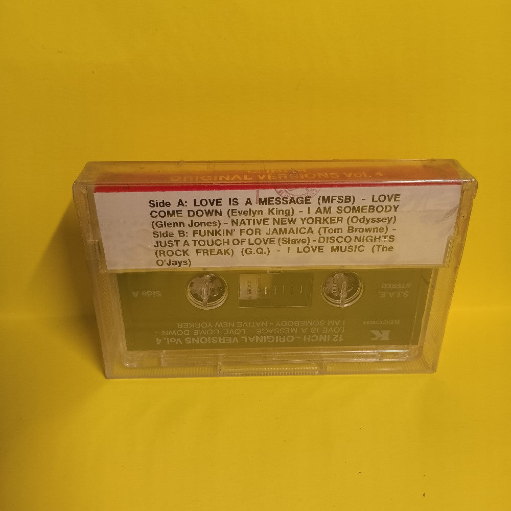 Various - 12 Inch Original Versions Vol. 4 ITALY  - K 0012-4 - New - Sealed - Cassettes
