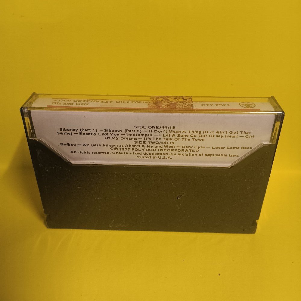 Stan Getz & Dizzy Gillespie - Diz And Getz - 1977 - CT2 2521 - New - Sealed - Cassettes
