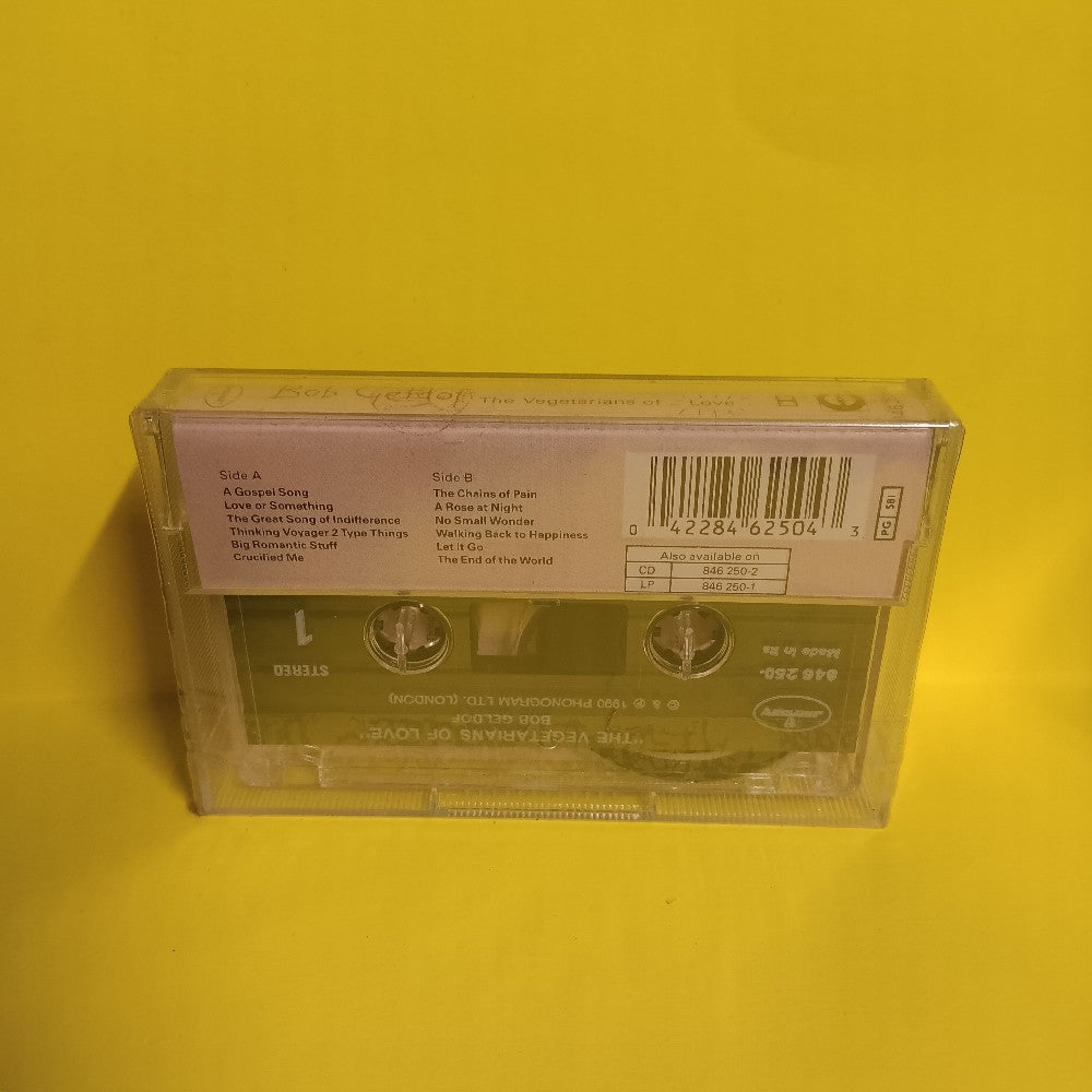 Bob Geldof - The Vegetarians Of Love ITALY  - 1990 - 846 250-4 - New - Sealed - Cassettes