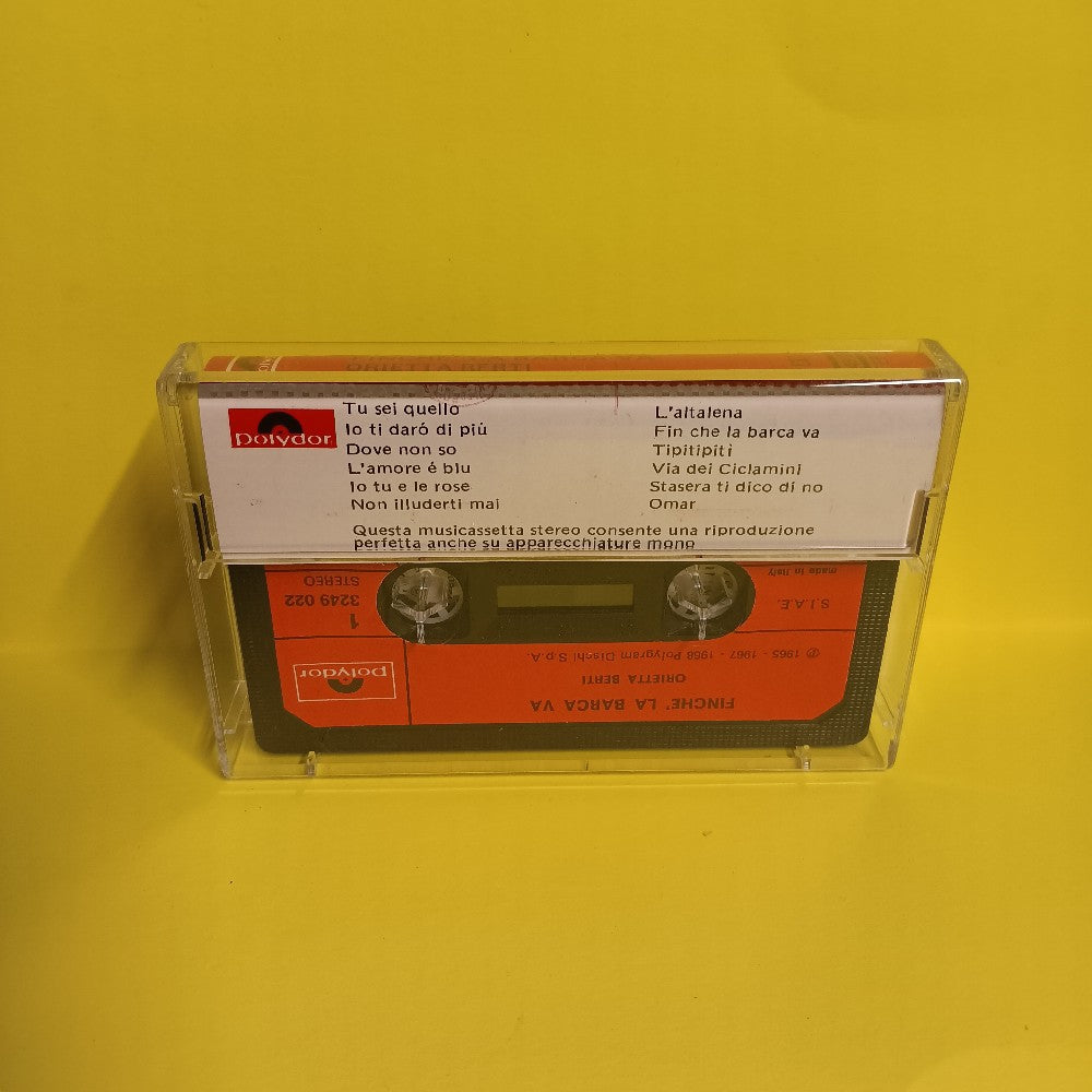 Orietta Berti - Finche La Barca Va ITALY - 3249 022 - Used - EX - Cassettes
