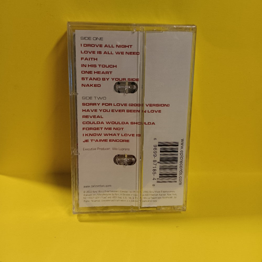 Celine Dion - One Heart - 2003 - ET 87185 - New - Sealed - Cassettes