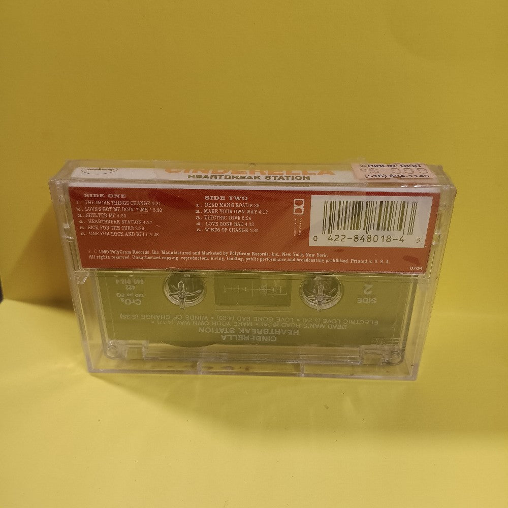 Cinderella - Heartbreak Station - 1990 - 848 018-4 - New - Sealed - Cassettes
