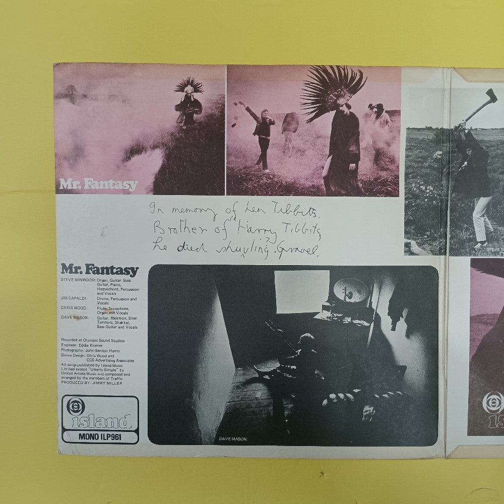 Traffic - Mr. Fantasy OG UK MONO UNIPAK - 1967 - ILP 961 - Used - VG++ - Vinyl