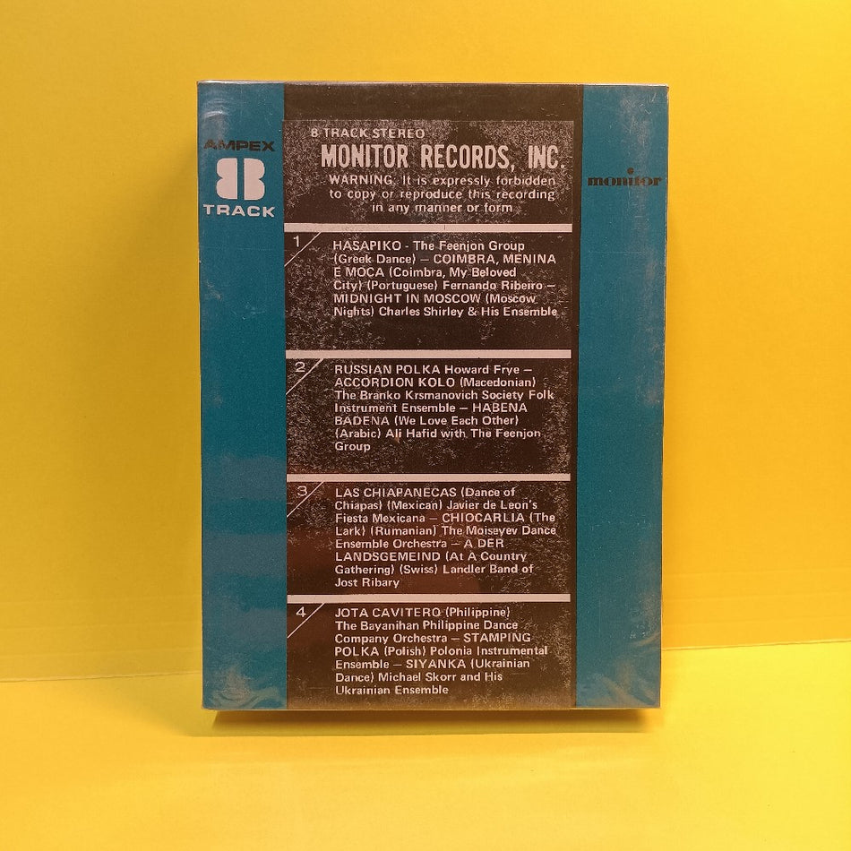Various - The Monitor Guide To Folk Music & Dances Of The World - MRM 82000 - New - Sealed - 8-Track