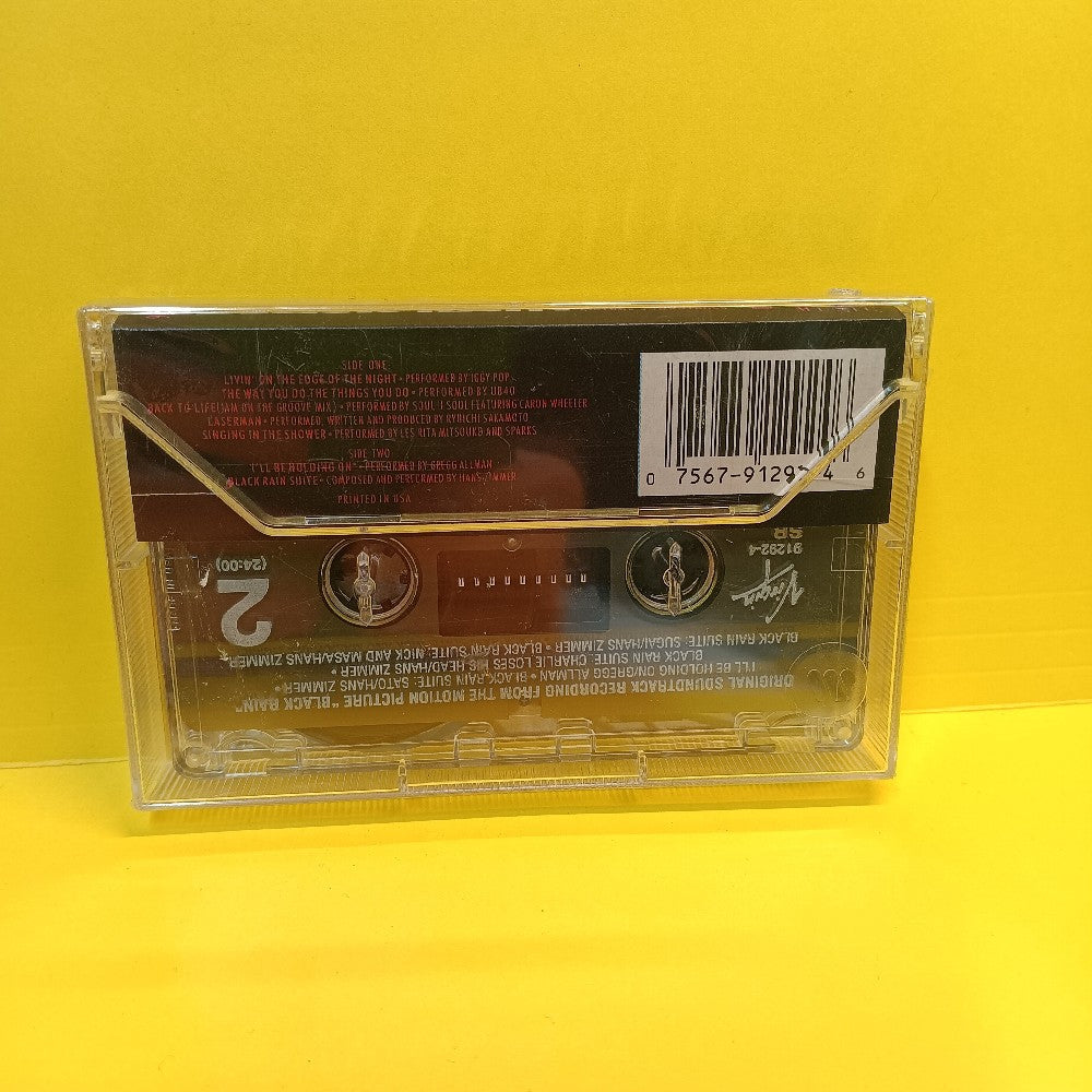 Various - Black Rain Motion Picture Soundtrack - 1989 - 91292-4 - New - Sealed - Cassettes