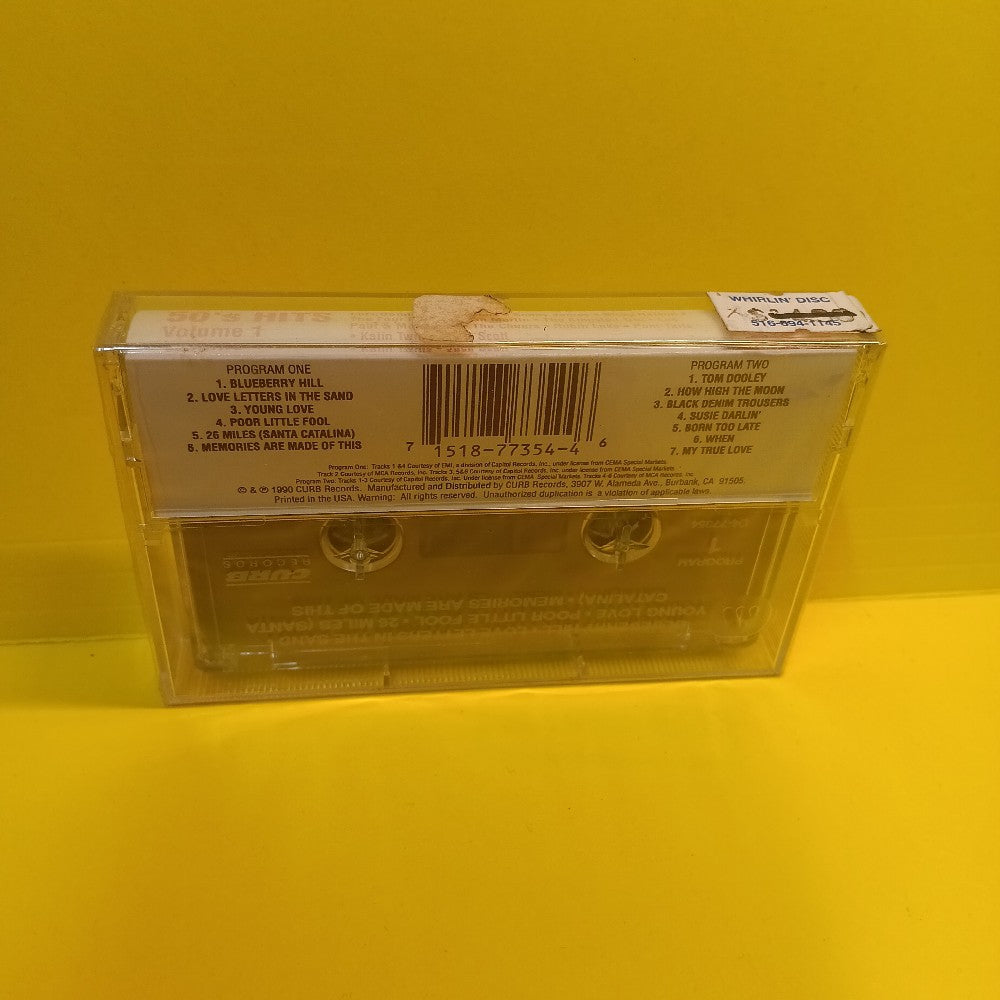 Various - 50's Hits (Great Records Of The Decade) Volume 1 - 1990 - D4-77354 - New - Sealed - Cassettes