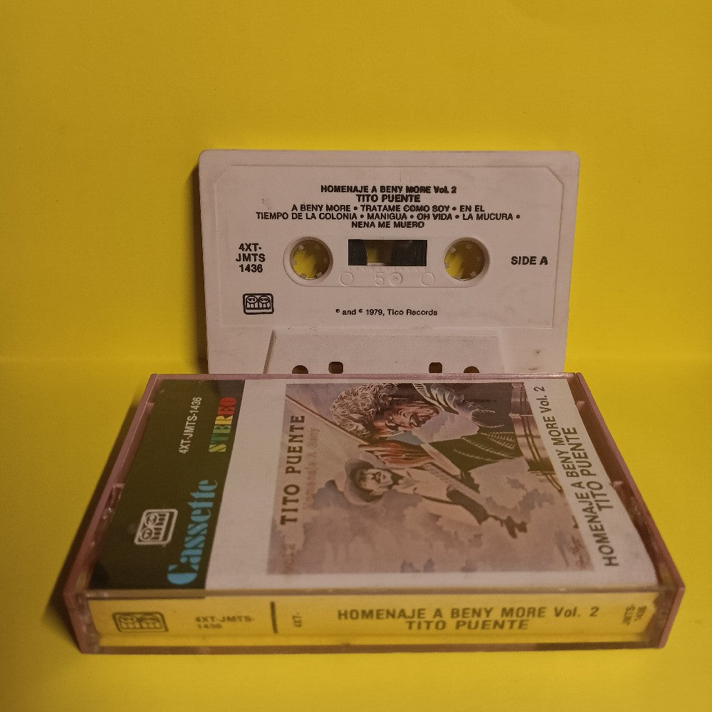 Tito Puente - Homenaje A Beny More Vol. 2 - 1979 - 4XT-JMTS-1436 - Used - EX - Cassettes