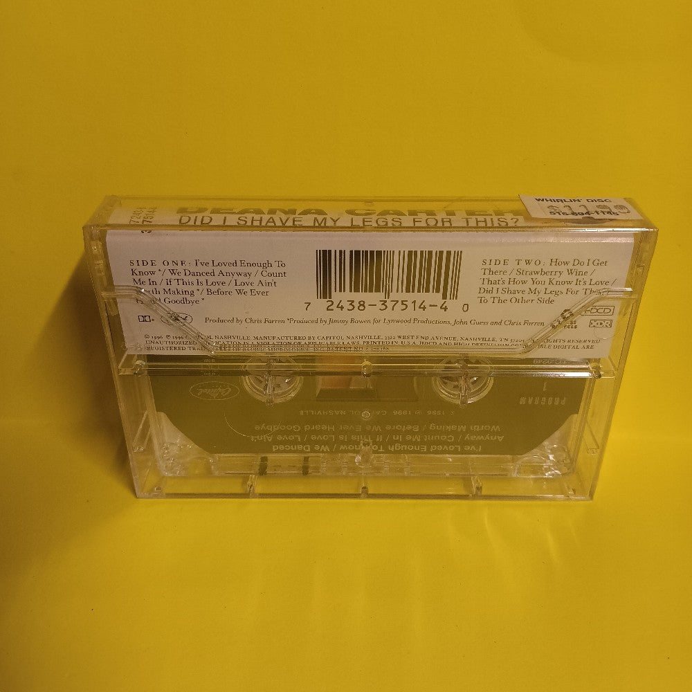 Deana Carter - Did I Shave My Legs For This? - 1996 - 7243-8-37514-4-0 - New - Sealed - Cassettes