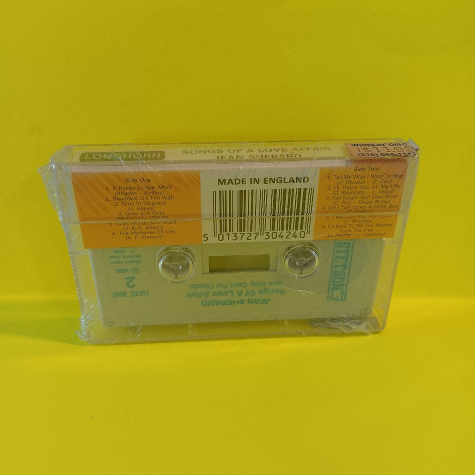 Jean Shepard - Songs Of A Love Affair UK - HATC 3042 - New - Sealed - Cassettes