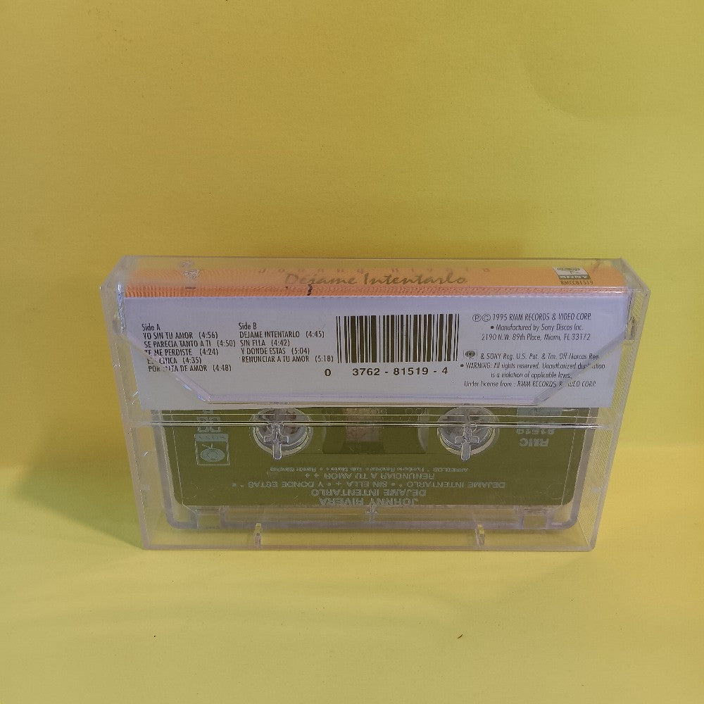 Johnny Rivera - Dejame Intentarlo - 1995 - RMCC81519 - Used - EX - Cassettes