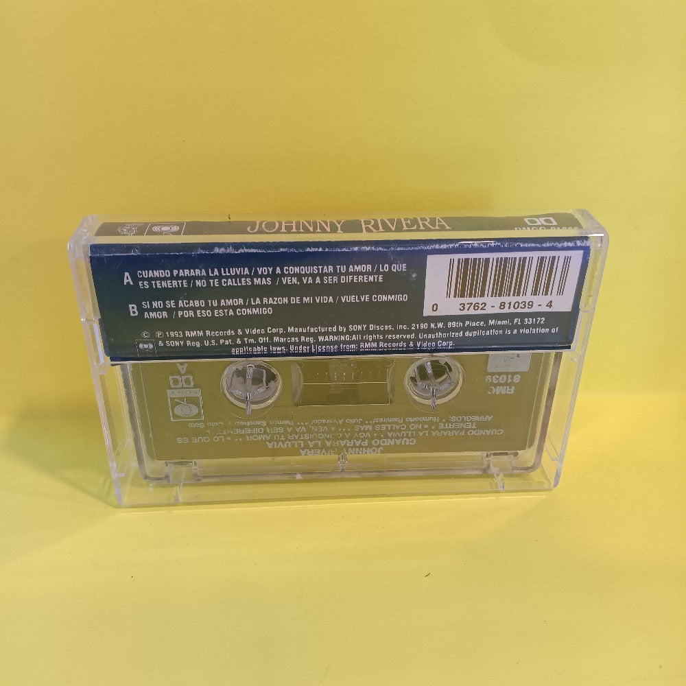 Johnny Rivera - Cuando Parara La Lluvia - 1993 - RMCC-81039 - Used - EX - Cassettes