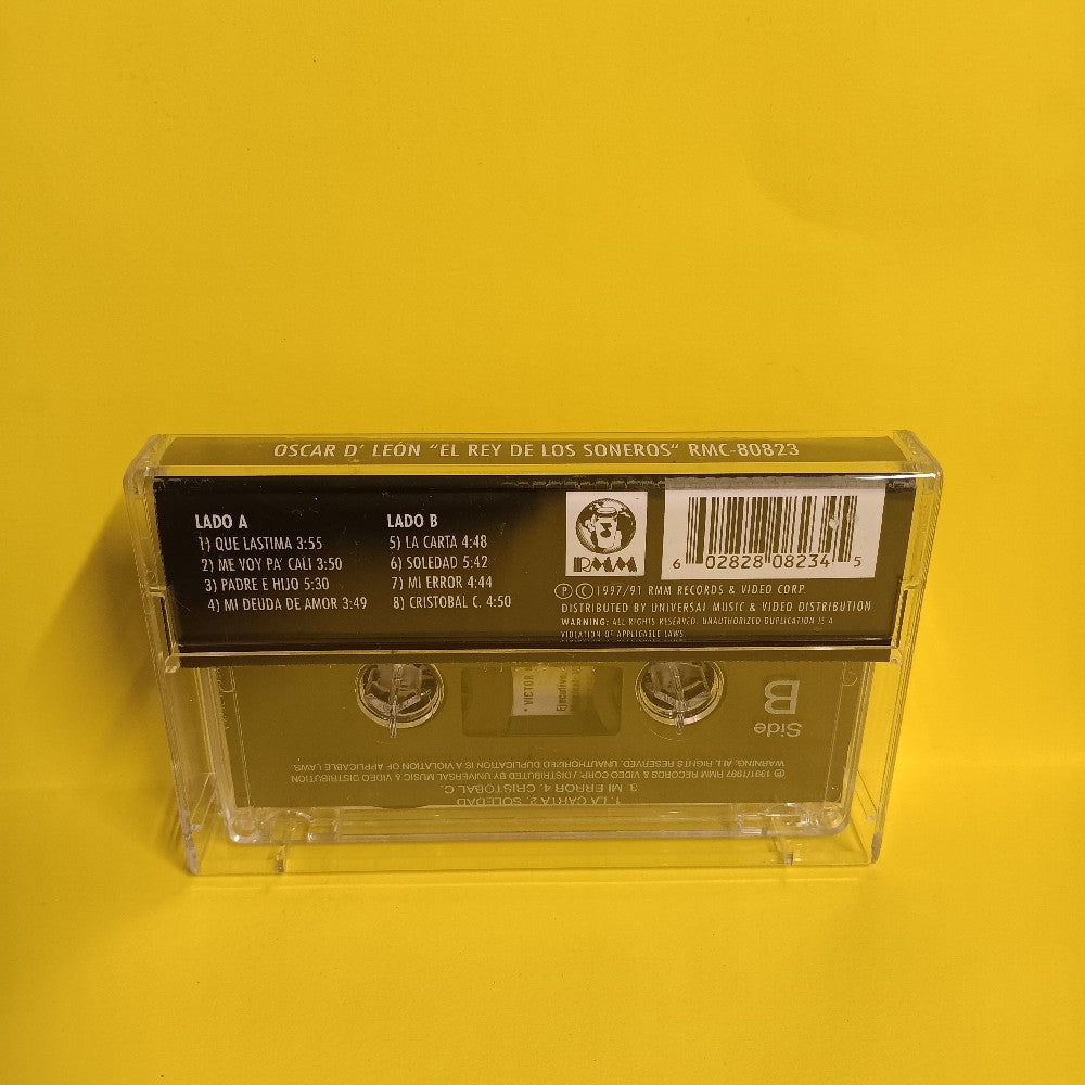 Oscar D'León - El Rey De Los Soneros - 1997 - RMC 80823 - Used - EX - Cassettes
