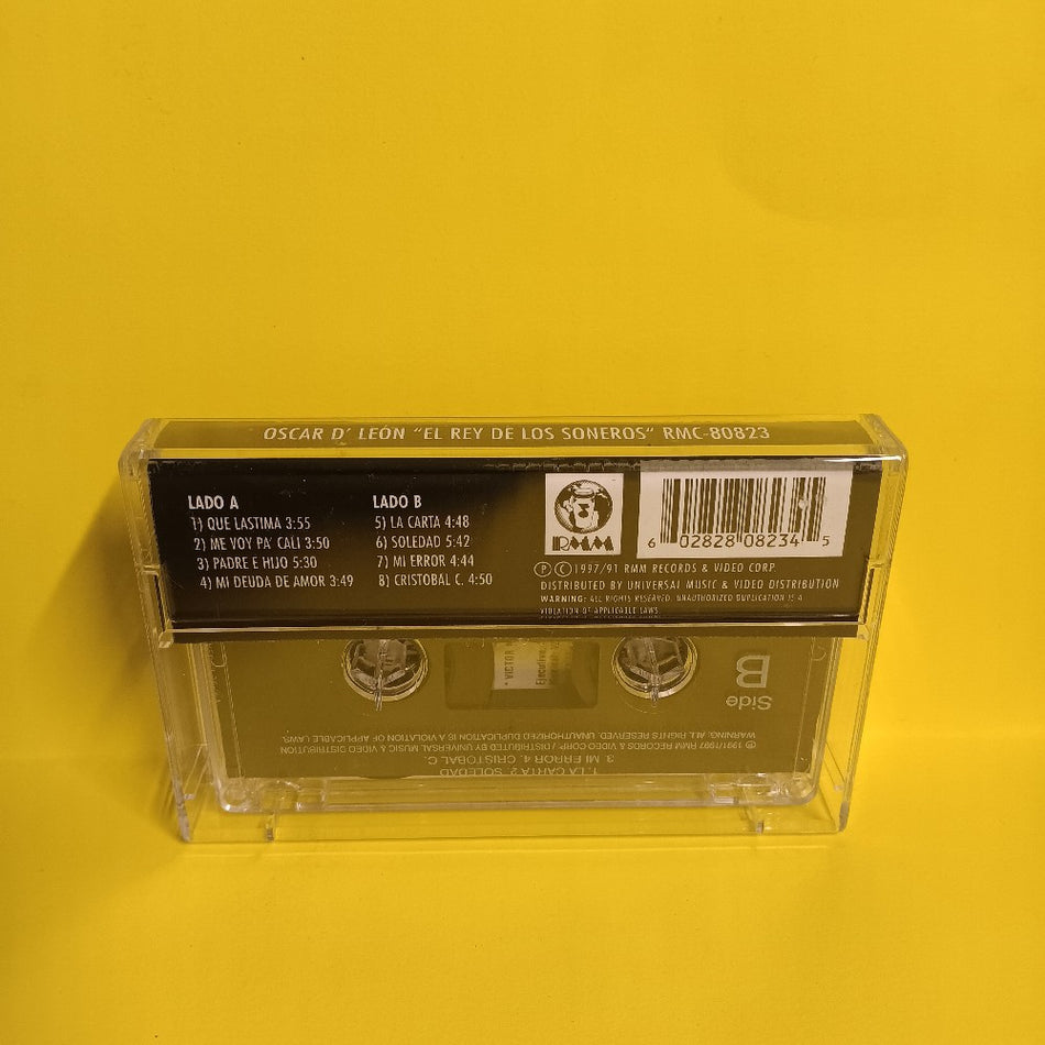 Oscar D'León - El Rey De Los Soneros - 1997 - RMC 80823 - Used - EX - Cassettes