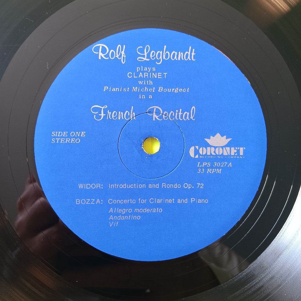 Rolf Legbandt & Michel Bourgeot - French Recital - LPS 3027 - Used - VG++ - Vinyl