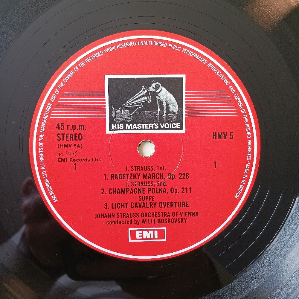 Johann Strauss II - Blue Danube UK - 1979 - HMV5 - Used - VG++ - Vinyl