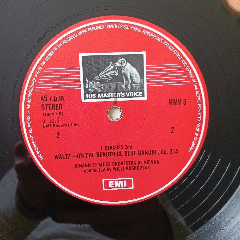 Johann Strauss II - Blue Danube UK - 1979 - HMV5 - Used - VG++ - Vinyl