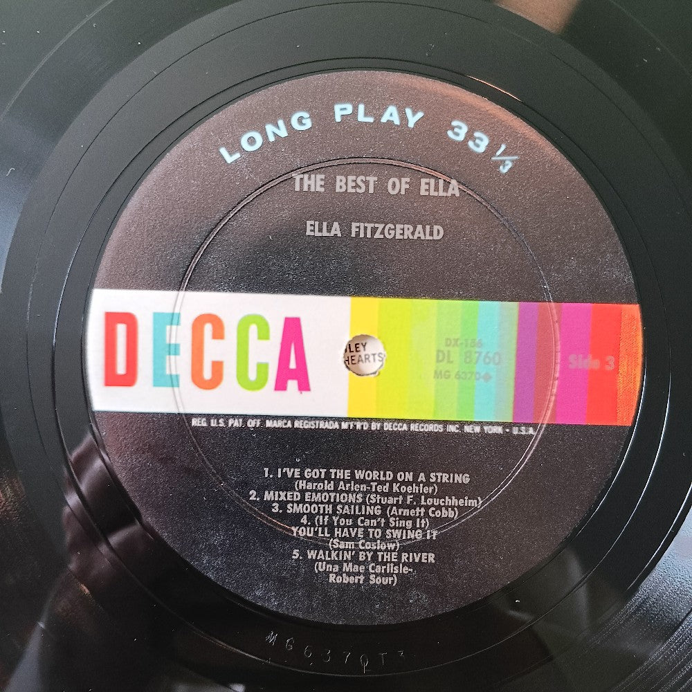 Ella Fitzgerald  - The Best Of Ella MONO 2LP - 1961 - DXB-156 - Used - EX - Vinyl