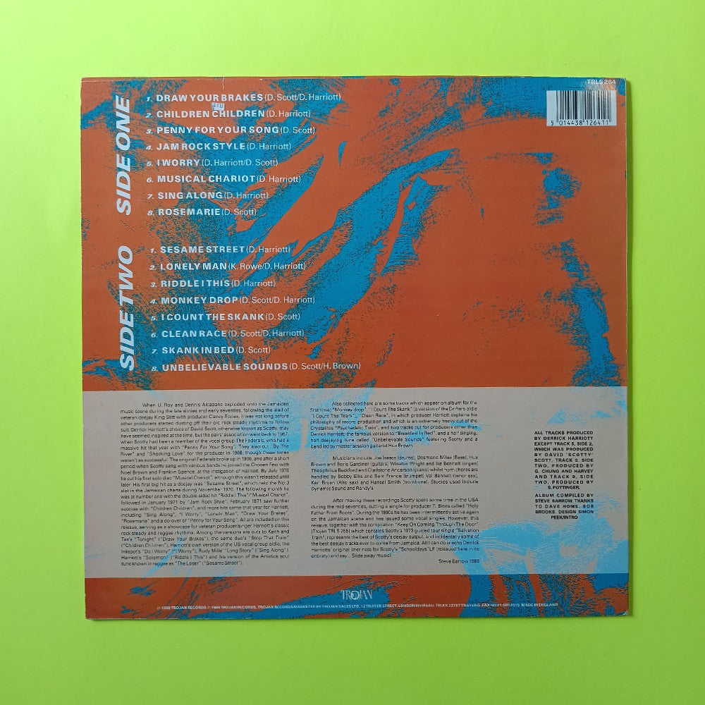 Scotty  - Unbelievable Sounds UK - 1988 - TRLS 264 - Used - VG++ - Vinyl