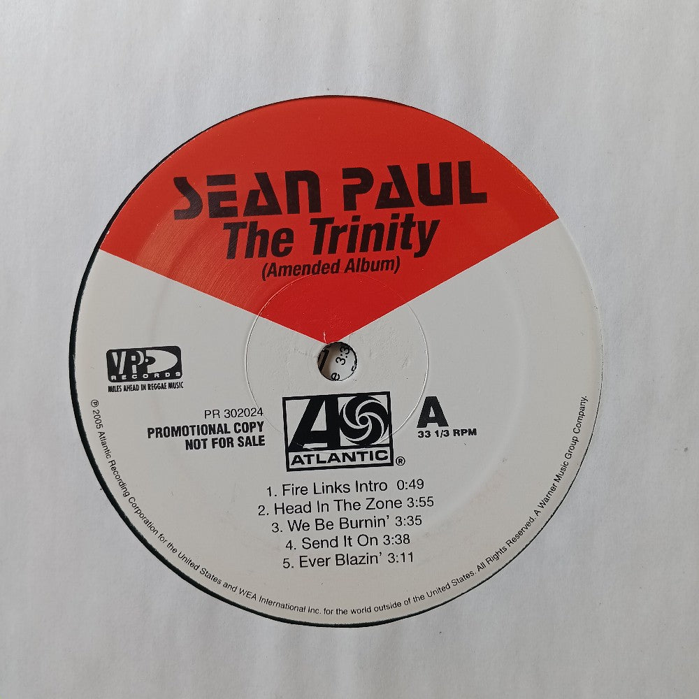 Sean Paul - The Trinity PROMO 2LP - 2005 - PR 302024 - Used - VG++ - Vinyl