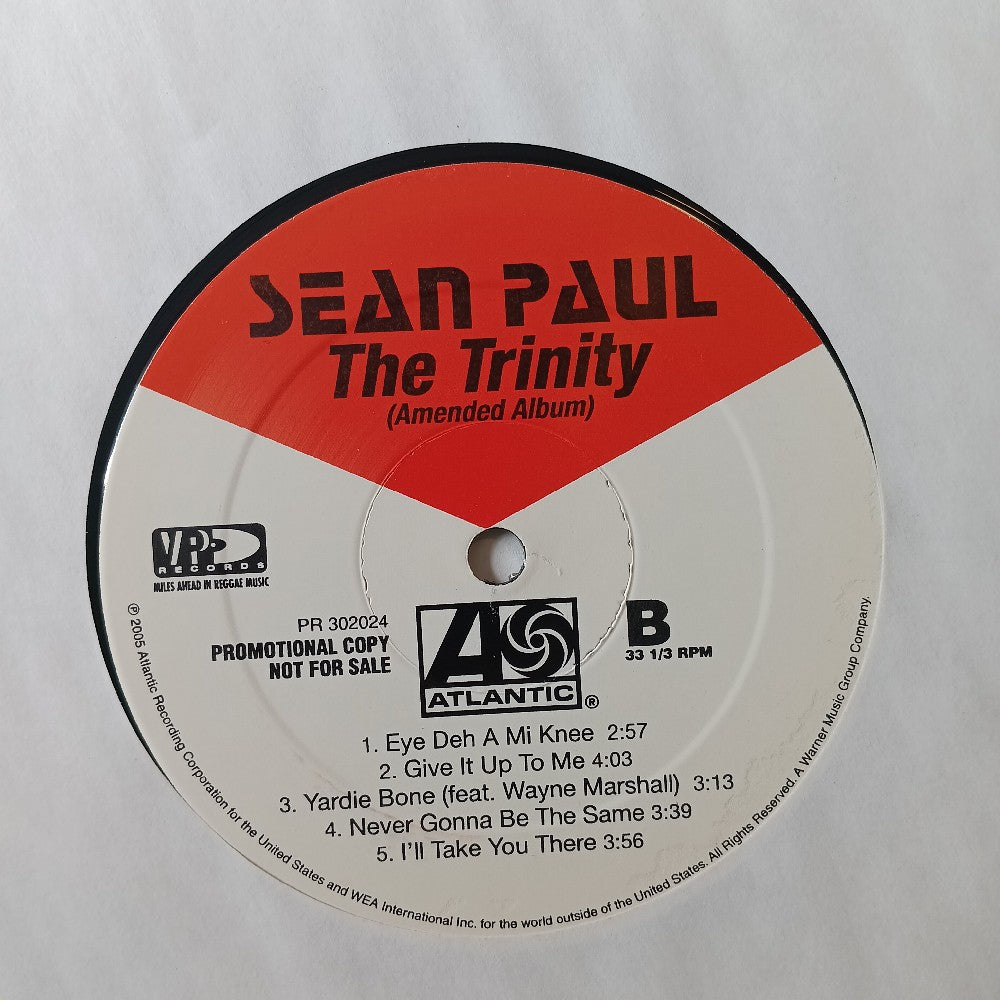 Sean Paul - The Trinity PROMO 2LP - 2005 - PR 302024 - Used - VG++ - Vinyl