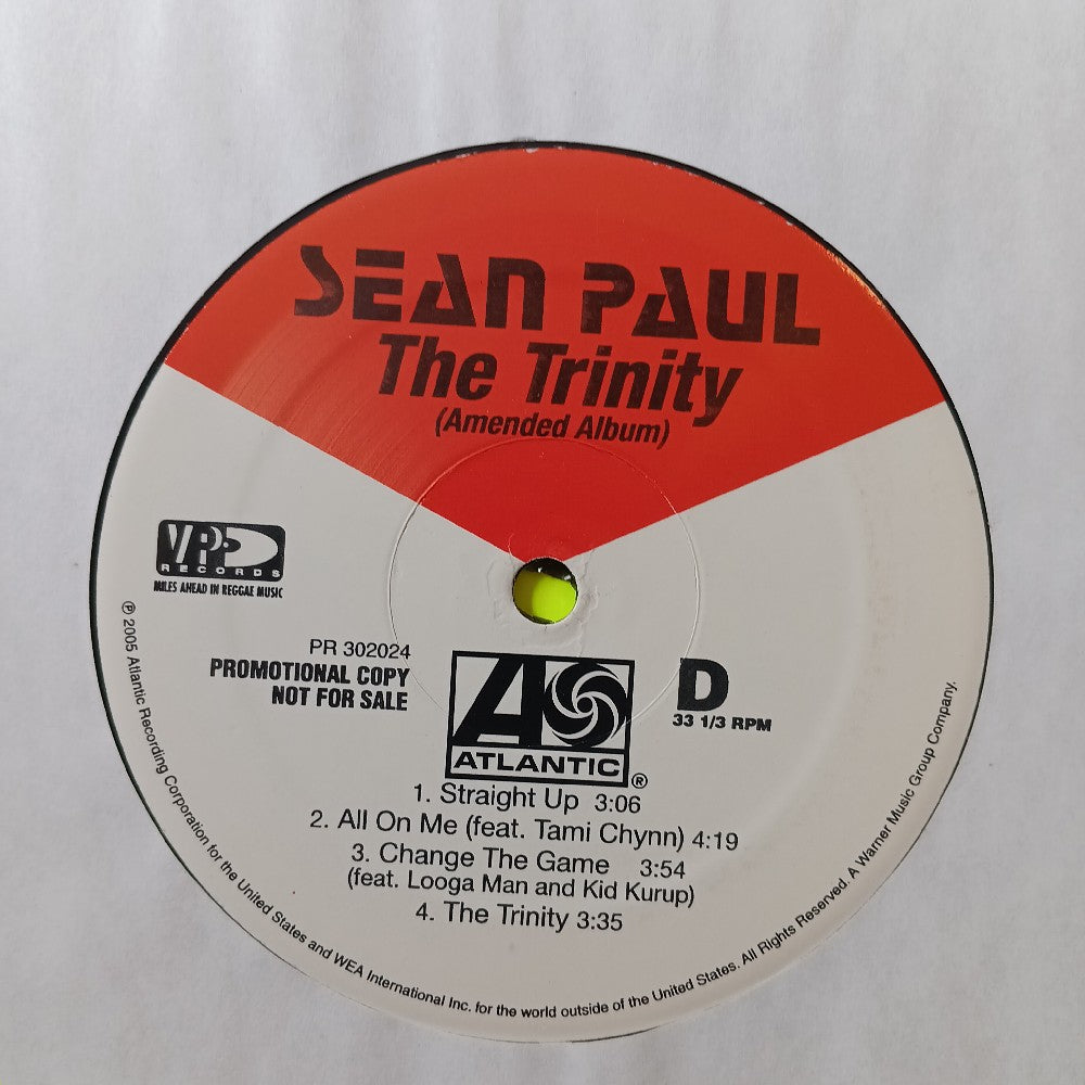 Sean Paul - The Trinity PROMO 2LP - 2005 - PR 302024 - Used - VG++ - Vinyl