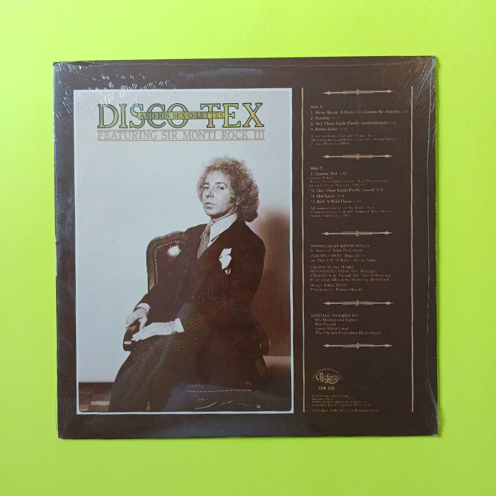 Disco Tex & His Sex-O-Lettes - Manhattan Millionaire  - 1976 - CHC516 - New - Sealed - Vinyl