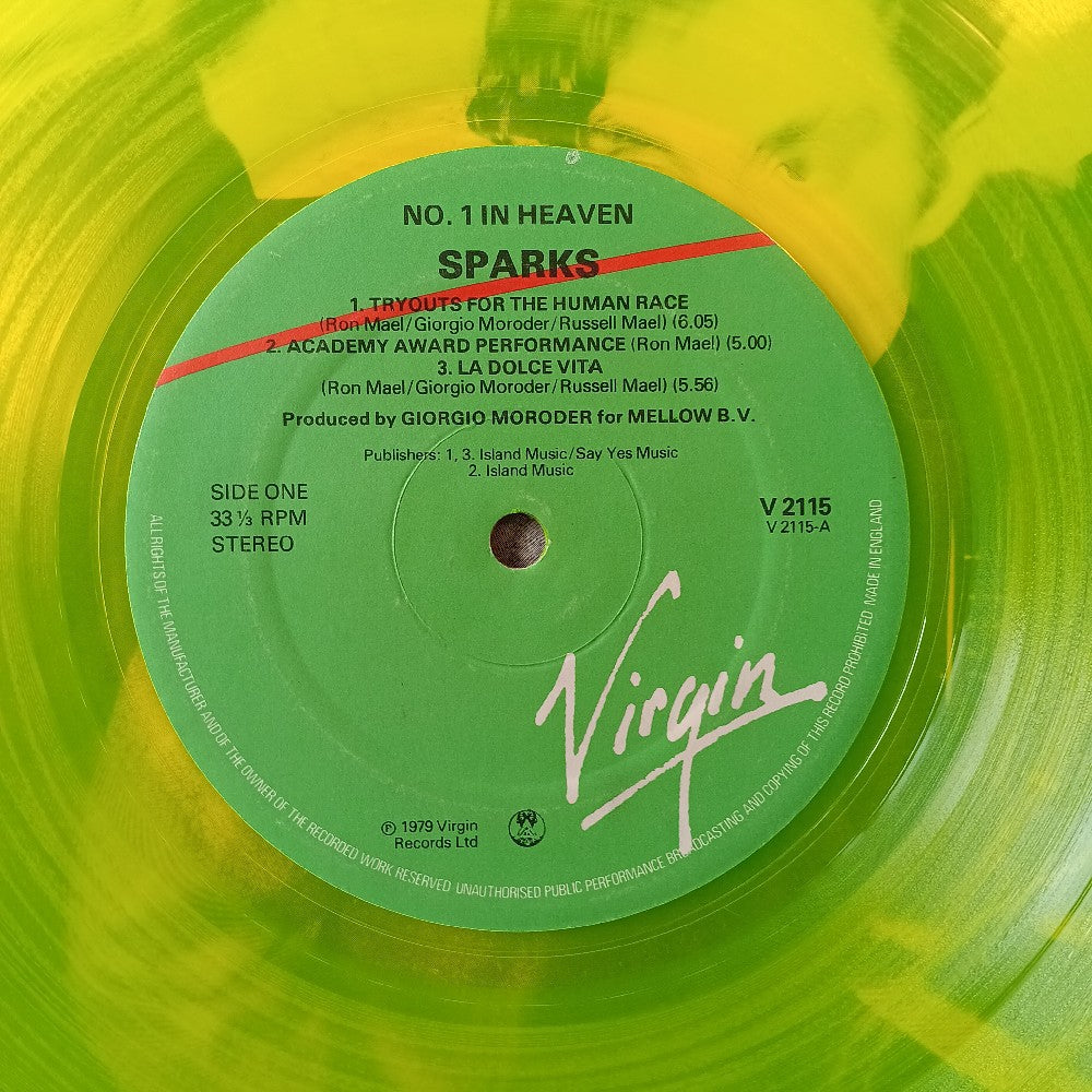 Sparks - No. 1 In Heaven UK YELLOW VINYL - 1979 - V2115 - Used - VG++ - Vinyl