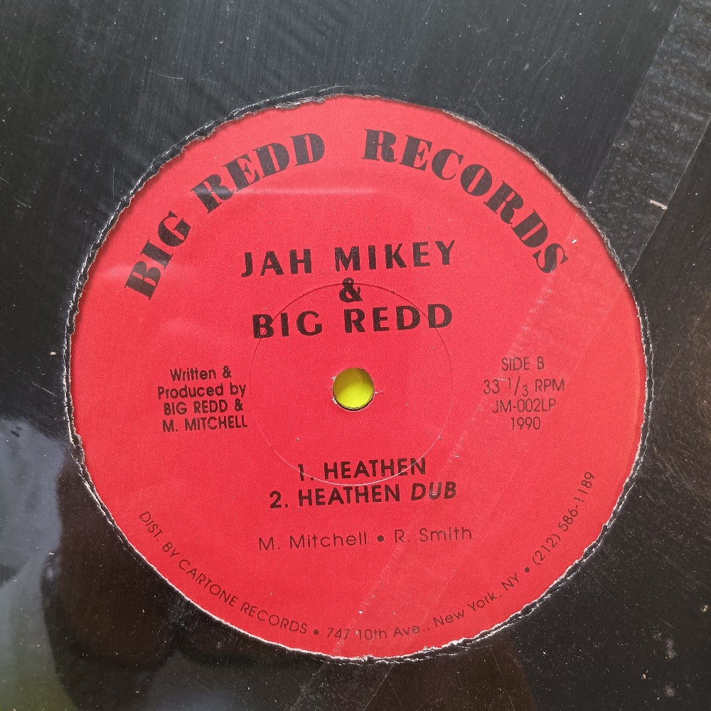Jah Mikey & Big Redd - Crazy / Heathen 12" - 1990 - JM-002LP - New - Sealed - Vinyl