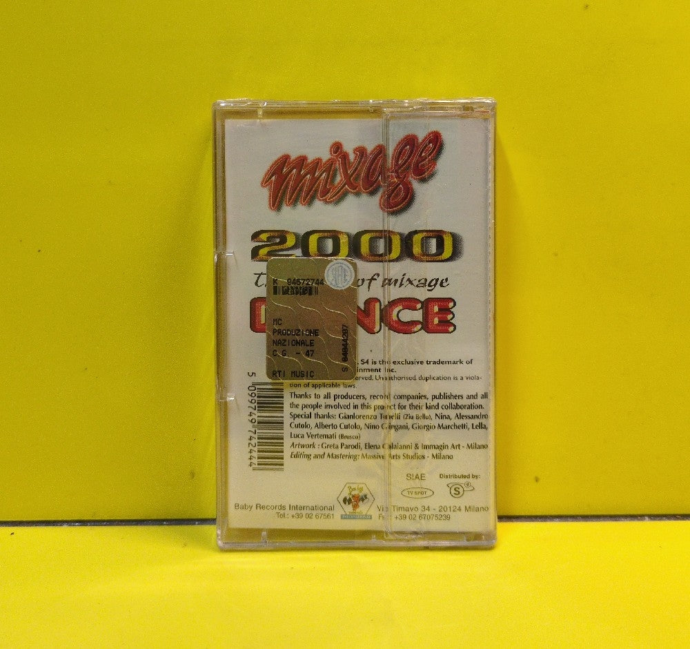 Various - Mixage (Dance 2000 The Power Of Mixage) - 1999 - 497424 4 - New - Sealed - Cassettes - Italy Import