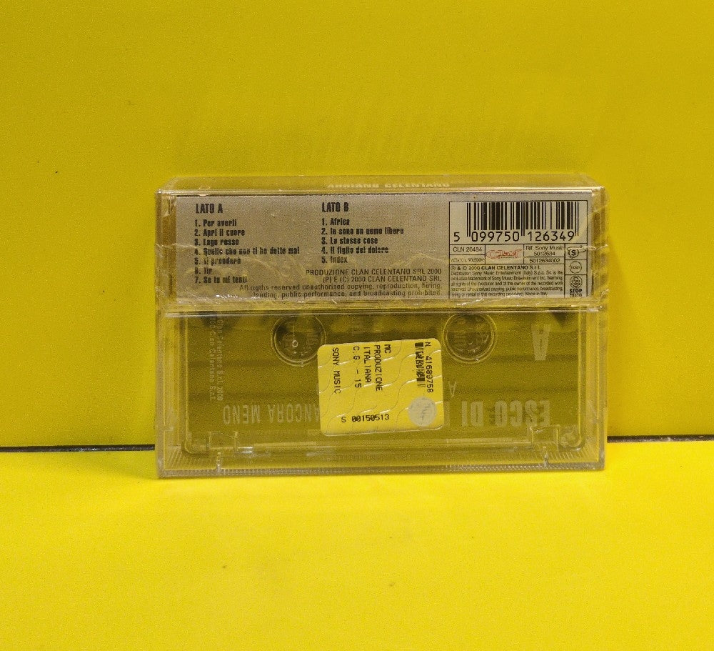 Adriano Celentano - Esco Di Rado E Parlo Ancora Meno - 2000 - CLN 2048 4 - New - Sealed - Cassettes - Italy Import