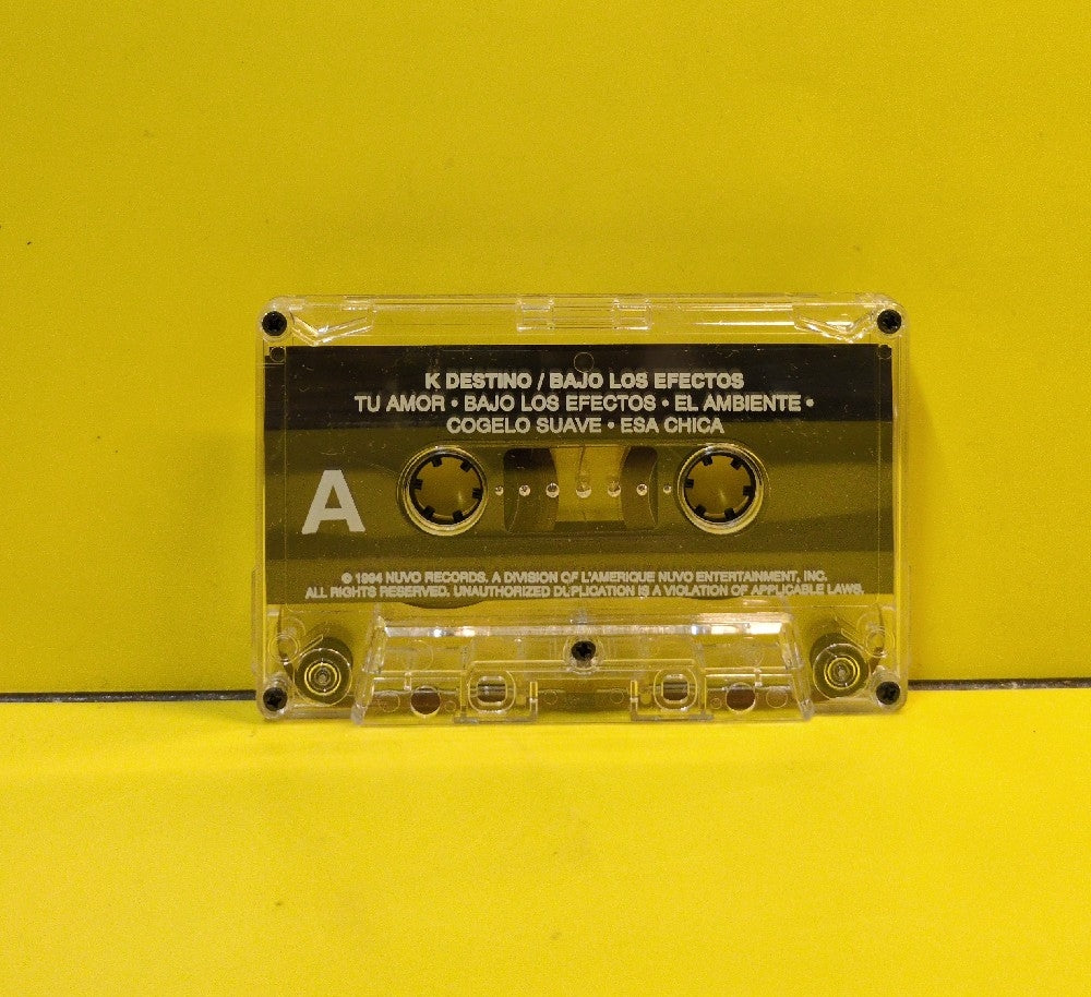 K Destino - Bajo Los Efectos - 1994 - Used - EX - Cassettes - Puerto Rican Import
