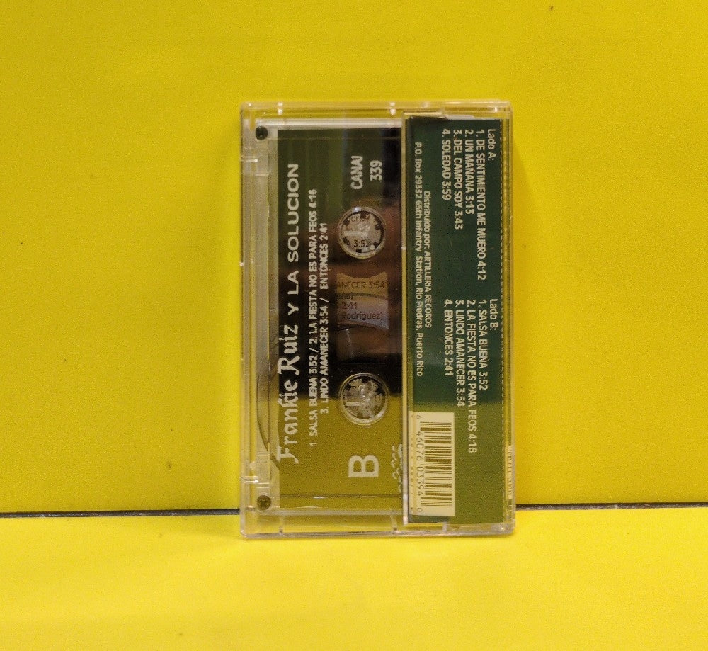 Frankie Ruiz Y La Solucion - Frankie Ruiz Y La Solucion - CANAL-339 - Used - EX - Cassettes - Puerto Rican Import