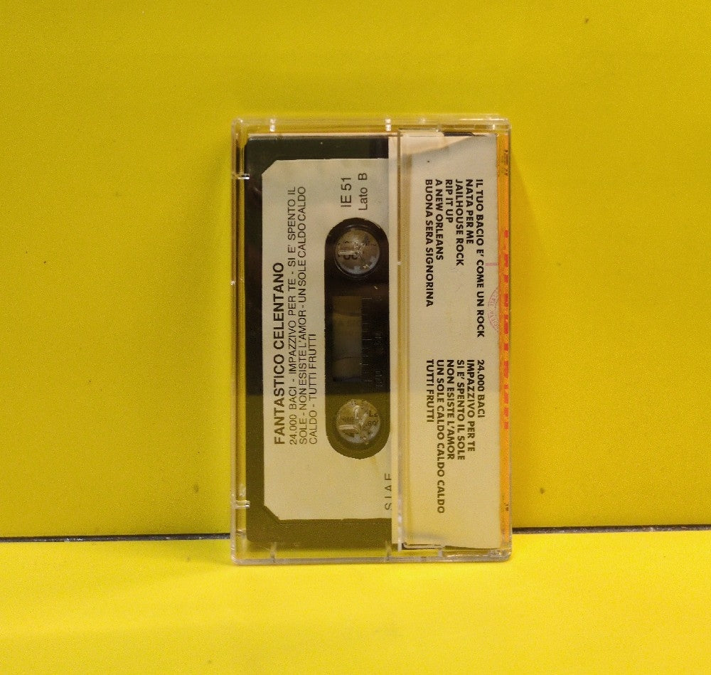 Adriano Celentano - Fantastico Celentano - IE 51 - Used - EX - Cassettes - Italy Import