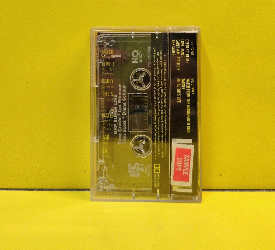 Dave Grusin / Lee Ritenour / Chick Corea / Diane Schuur / Tom Scott - GRP Super Live (Volume 1) - 1988 - GRC-2-1650 - Used - EX - Cassettes - Promo - Tape 1 Of 2 Tape Set