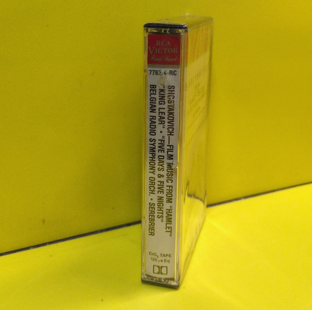 Shostakovich, Jose Serebrier, Belgian Radio Symphony Orchestra - Film Music From Hamlet • King Lear • Five Days And Five Nights - 1988 - 7763-4-RC - New - Sealed - Cassettes